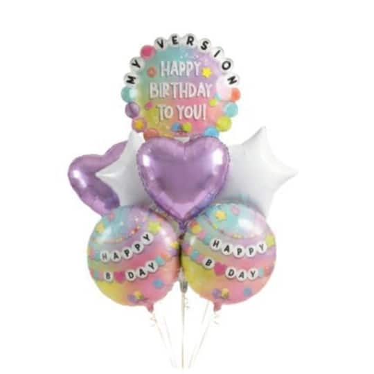 Friendship Bracelet Birthday Foil Balloon Bundle